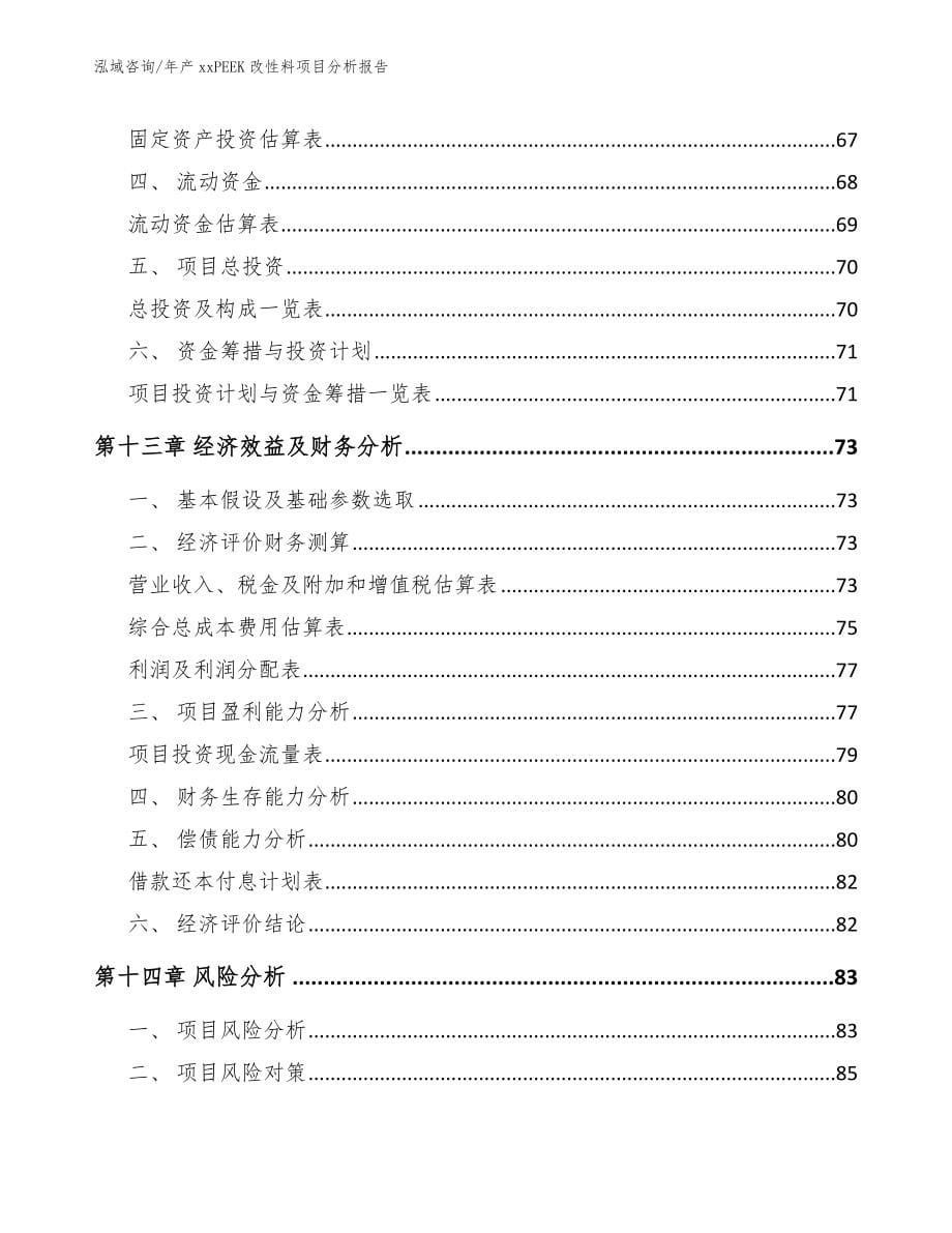 年产xxPEEK改性料项目分析报告_第5页