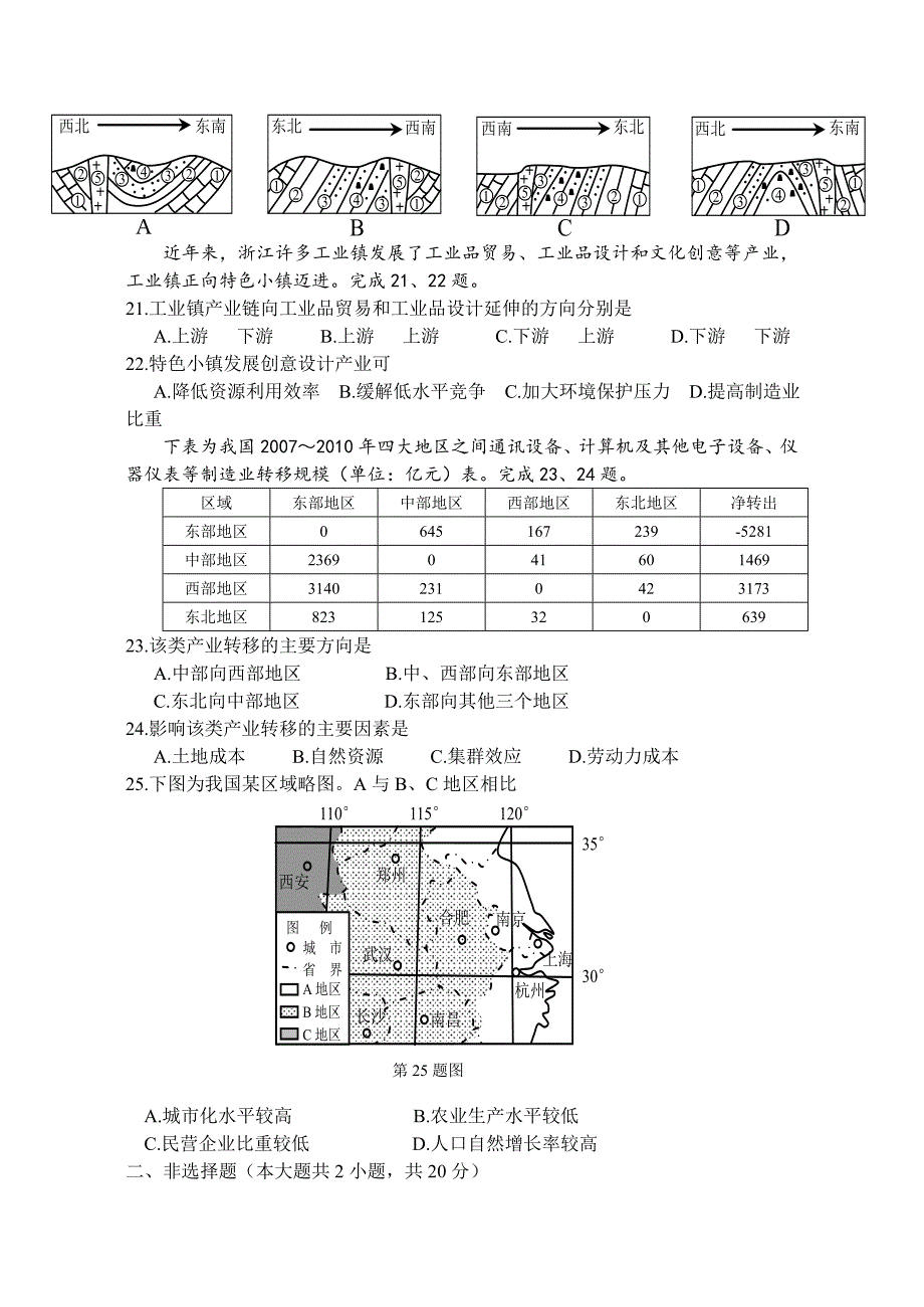 2015年浙江省高考地理【10月】（含解析版）.doc_第4页