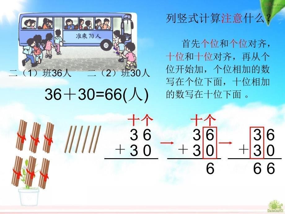 人教版数学二上2.1两位数加两位数ppt课件1_第5页