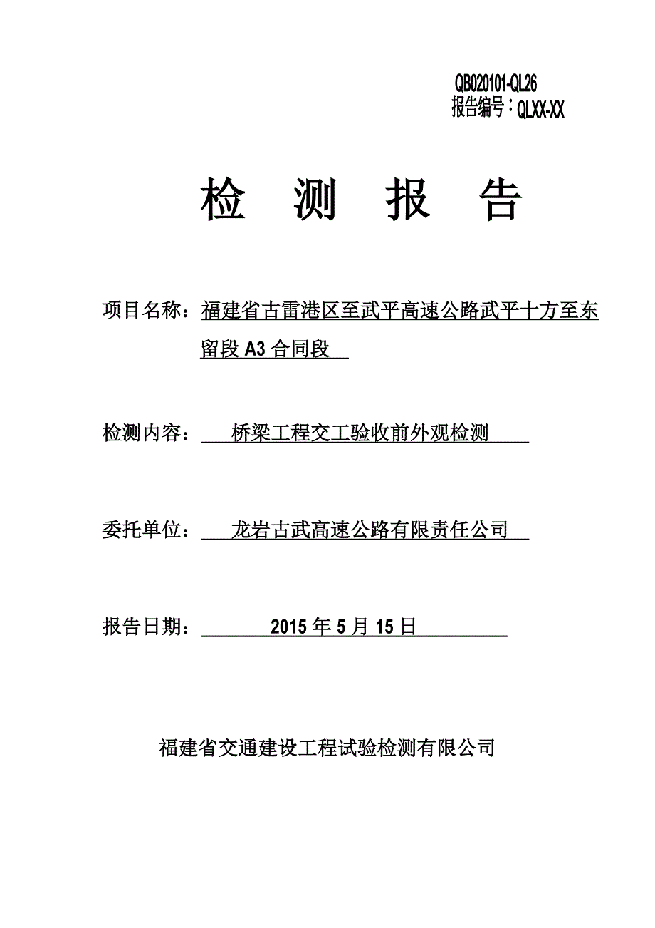 桥梁工程交工验收前外观检测报告.doc_第2页