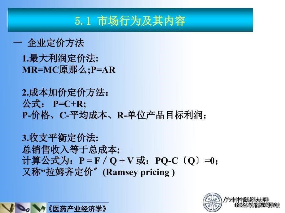 医药产业经济学第五章产业组织医药企业市场行为教学课件_第5页