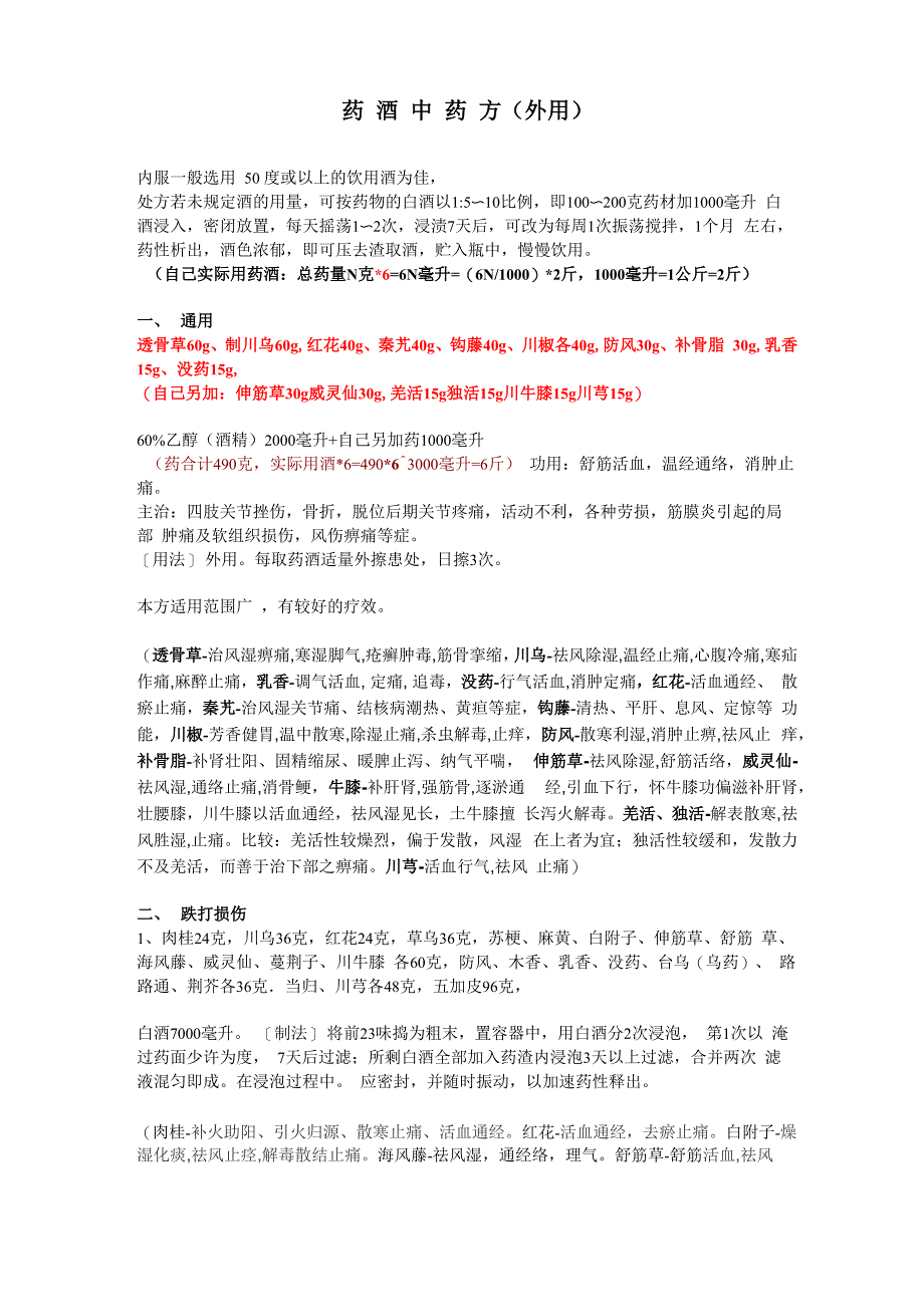 外用药酒中药方_第1页