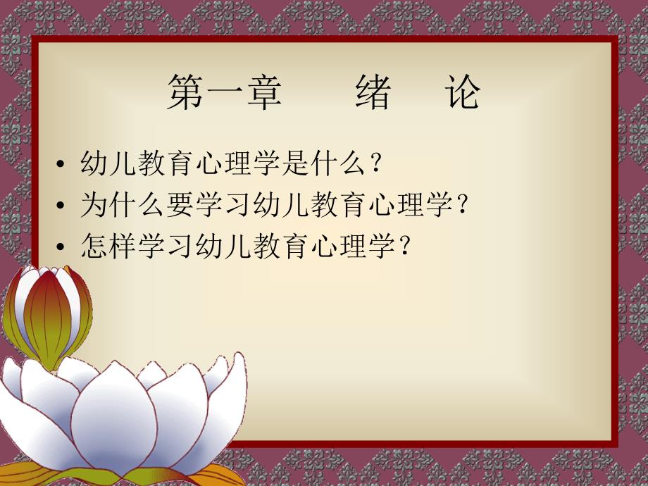 最新幼儿教育心理学第一章PPT课件_第2页