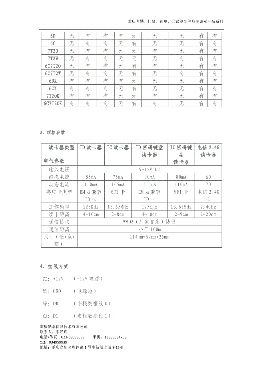 WEDS-ER系列门禁读卡器.docx_第2页