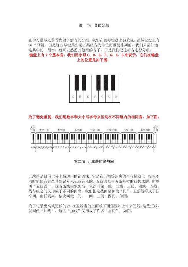 钢琴基础知识精选