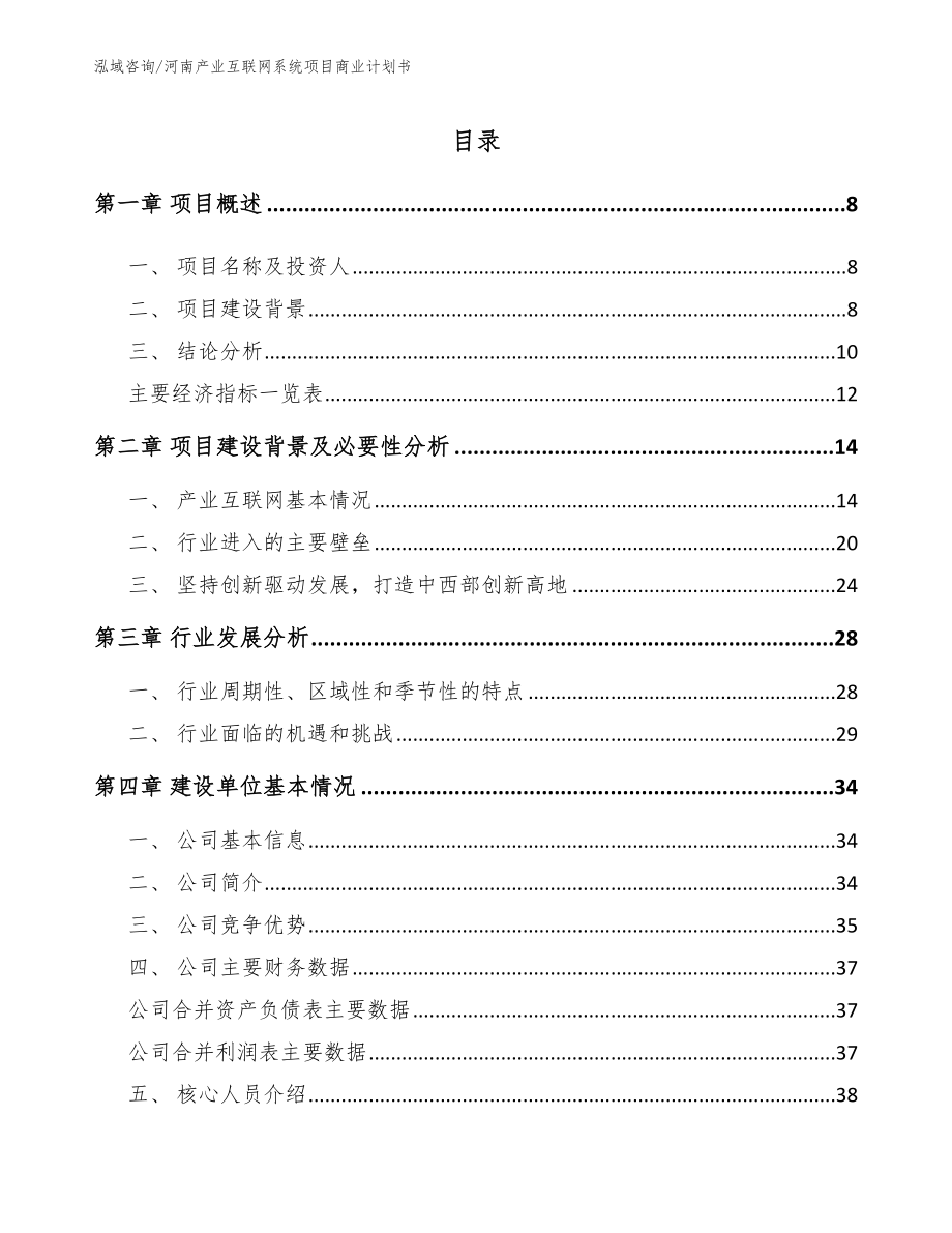 河南产业互联网系统项目商业计划书_第2页