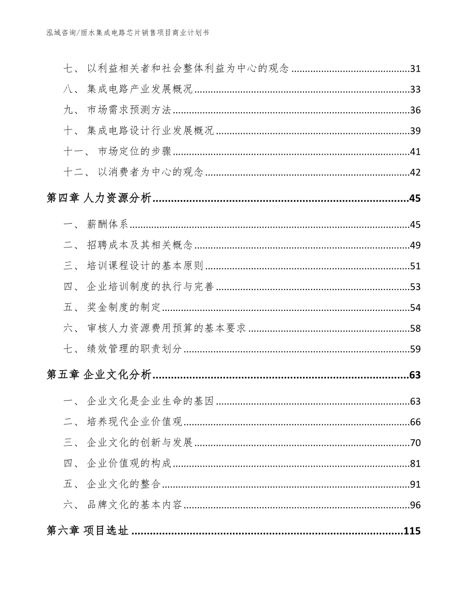 丽水集成电路芯片销售项目商业计划书_模板范本_第3页