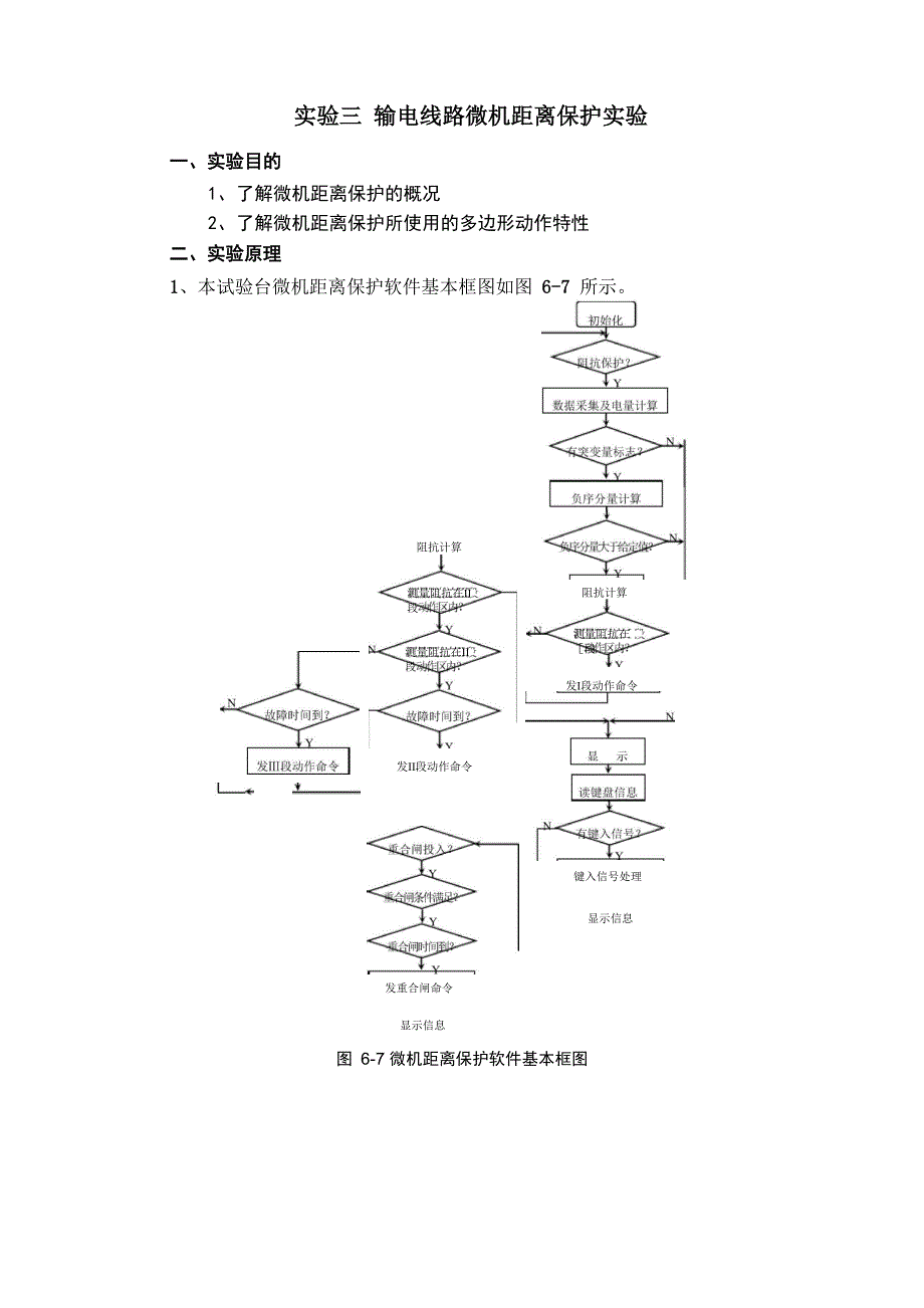 实验三输电线路微机距离保护实验_第1页