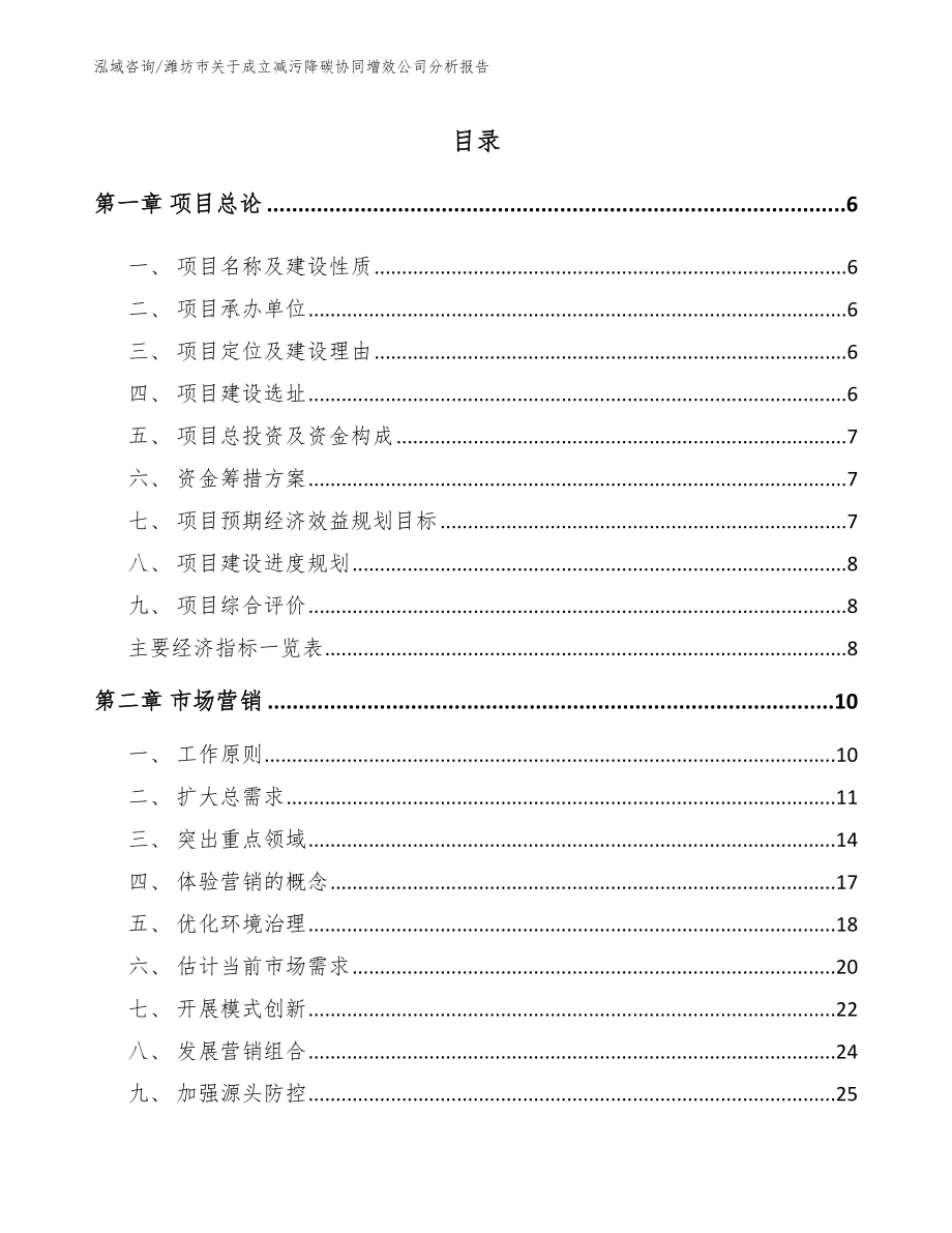 潍坊市关于成立减污降碳协同增效公司分析报告_第2页