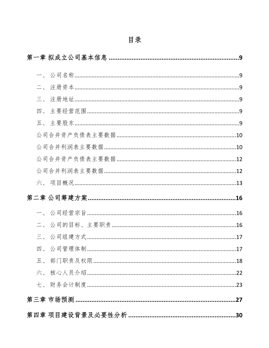 关于成立商品混凝土公司可行性研究报告参考模板_第2页