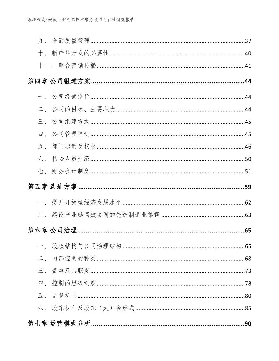 安庆工业气体技术服务项目可行性研究报告（范文模板）_第3页