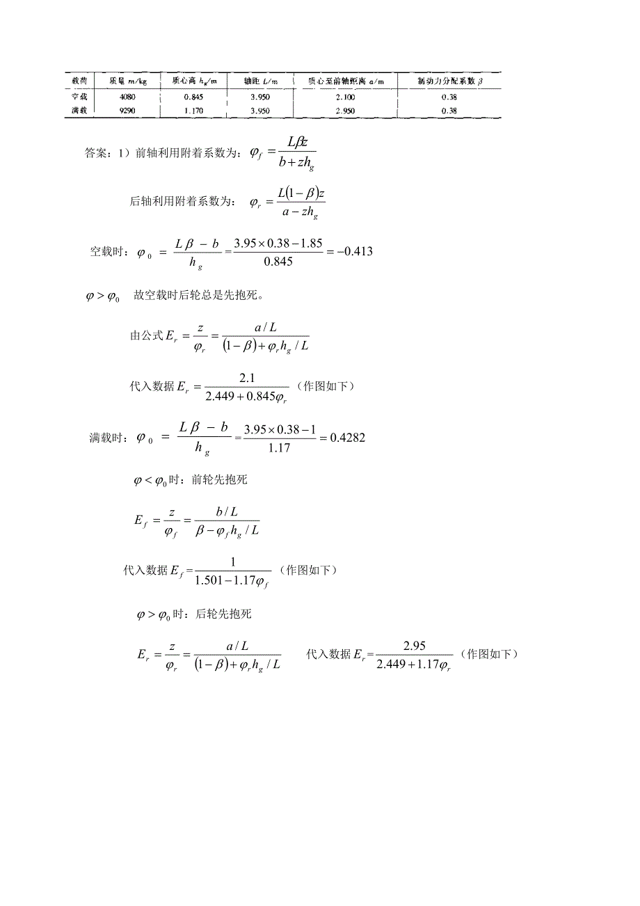 汽车理论计算题整理_第5页