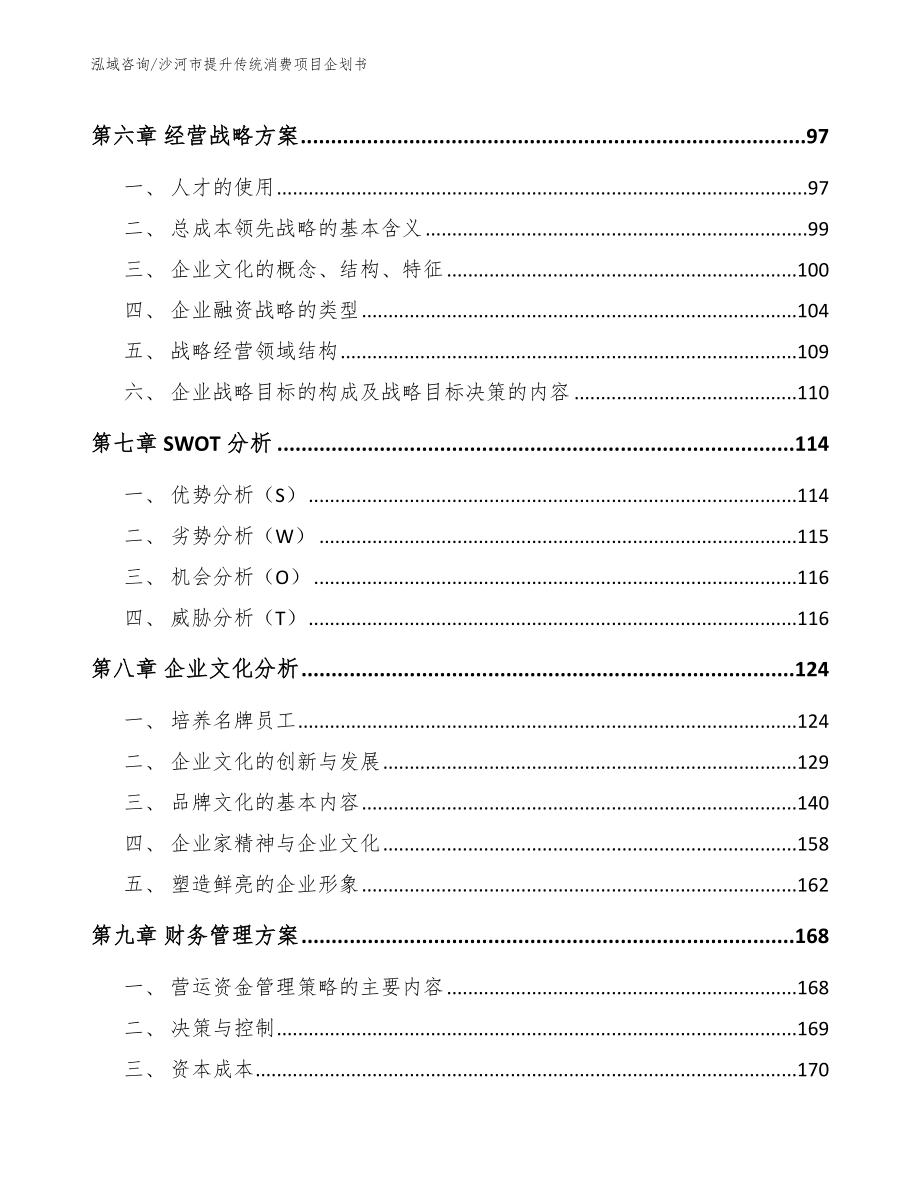 沙河市提升传统消费项目企划书范文参考_第3页