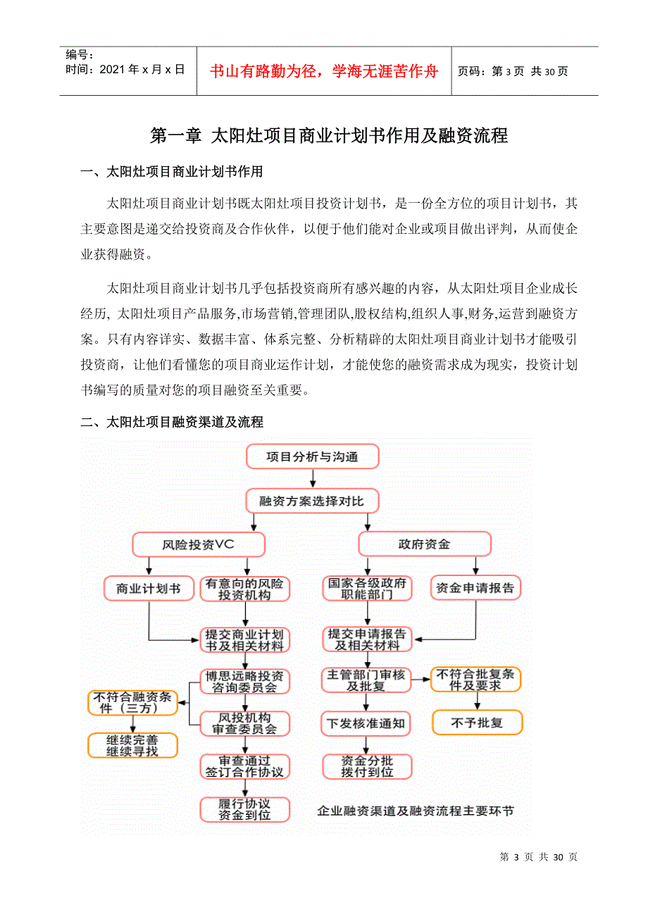 X年优秀太阳灶项目商业计划书(可行性研究报告)_第3页