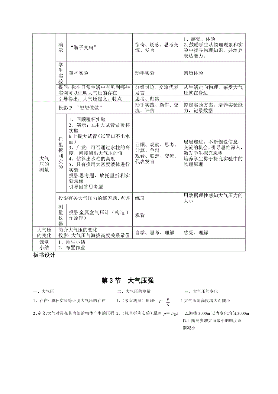 《大气压强》教学设计_第2页