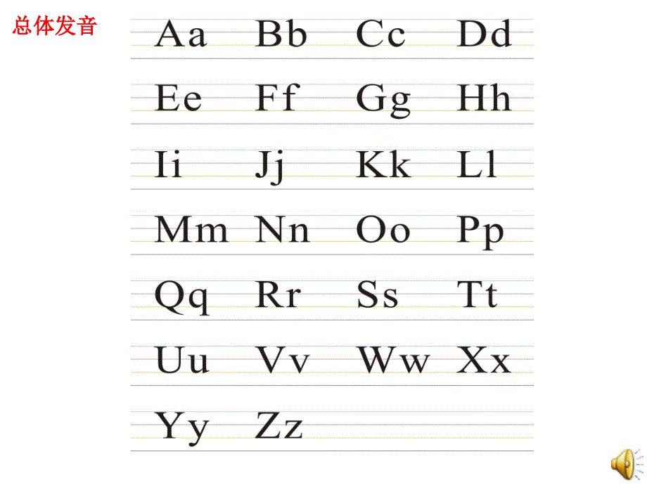 英语26个字母发音音频内嵌ppt课件_第2页