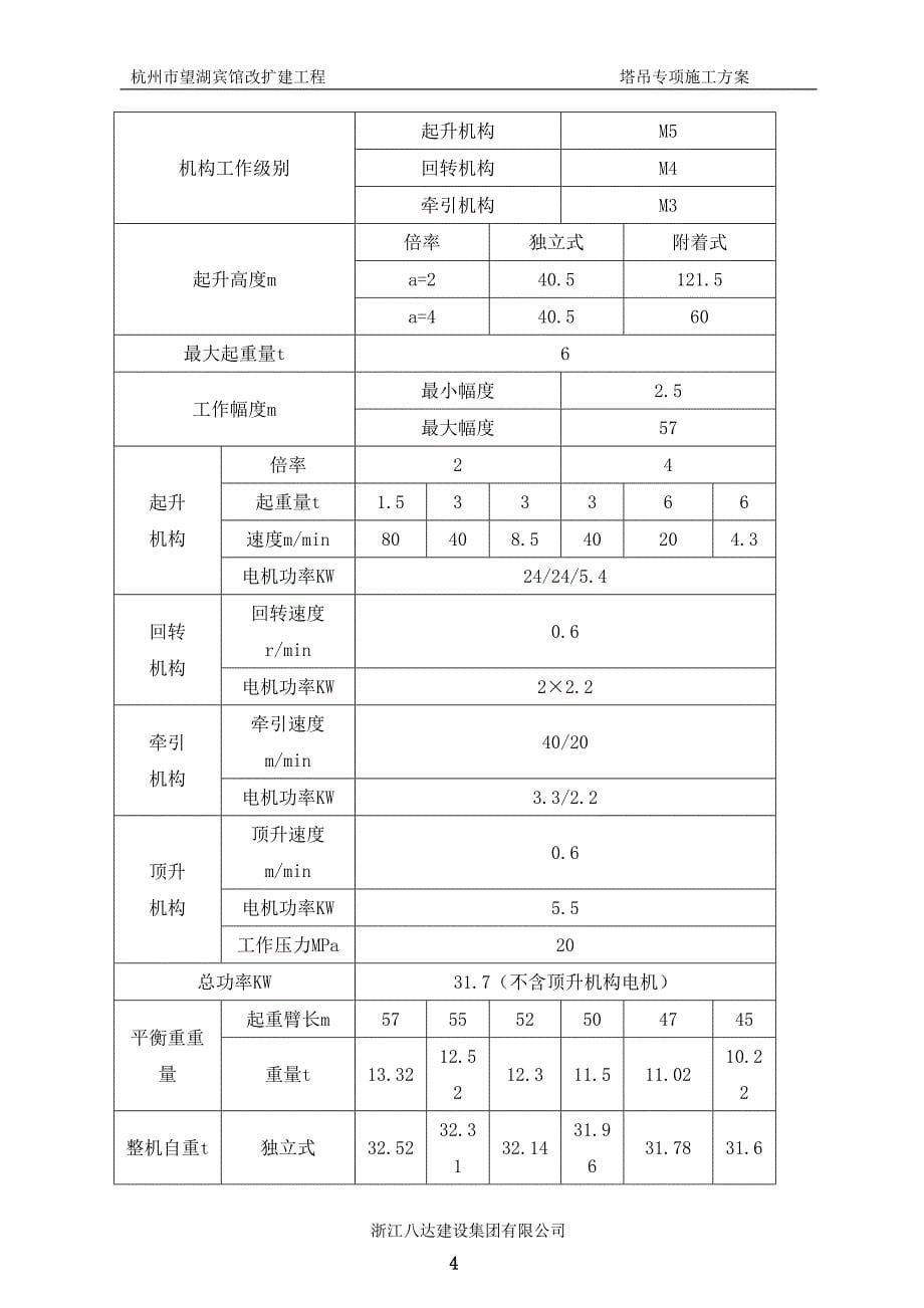 宾馆工程组合式塔吊专项施工方案#浙江#塔吊基础计算_第5页