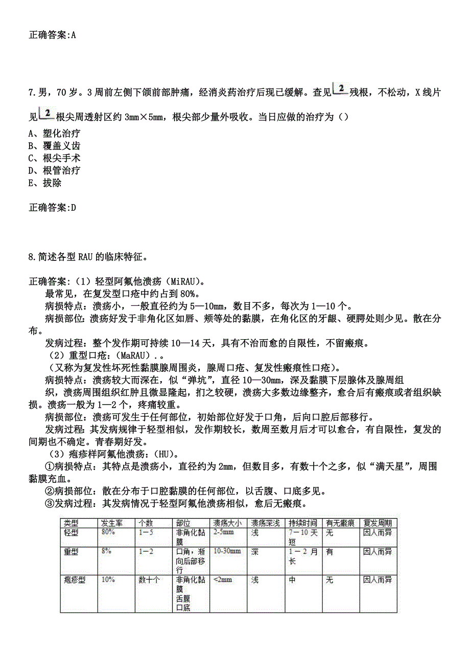 2023年扬州市广陵医院住院医师规范化培训招生（口腔科）考试历年高频考点试题+答案_第3页