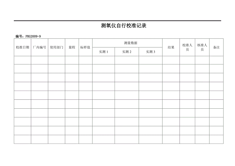 测氧仪自行校准办法-2006(精品)_第3页