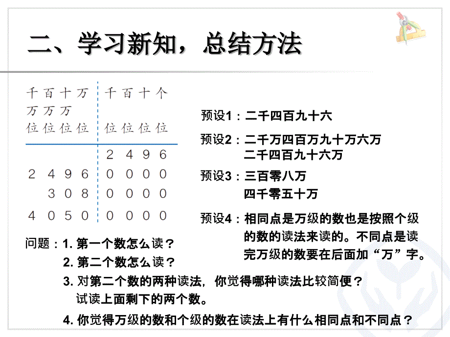 人教2011版四年级数学上册大数的认识第二课时_第3页