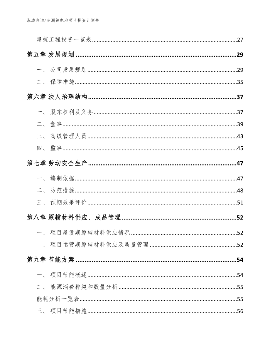 芜湖锂电池项目投资计划书【范文】_第3页