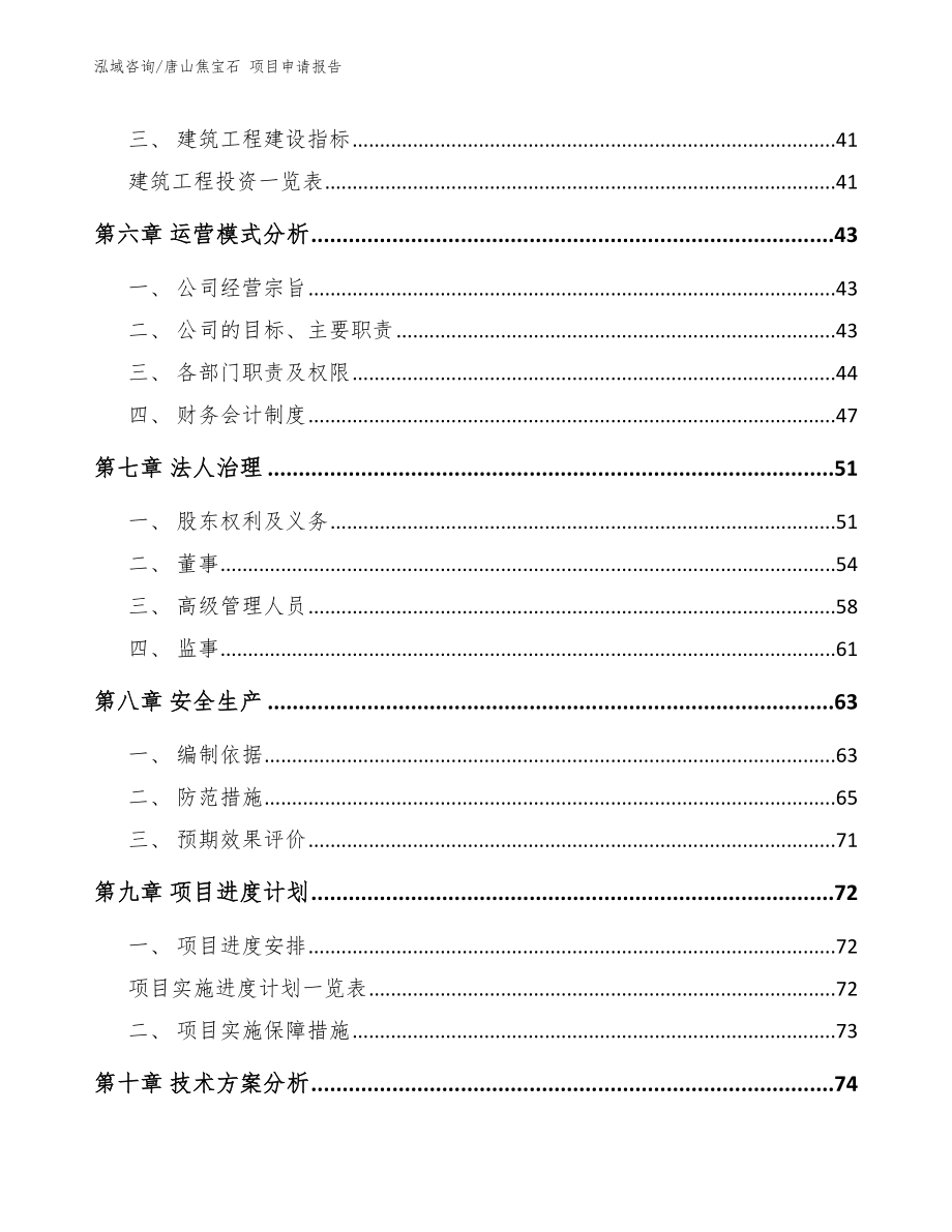 唐山焦宝石 项目申请报告模板范本_第4页