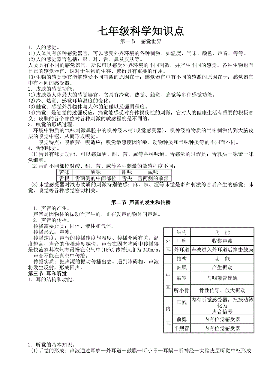 浙教版七下科学知识点_第1页