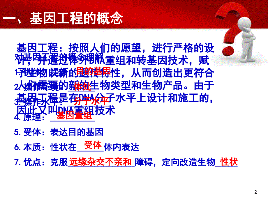 专题1基因工程一轮复习PPT课件_第2页