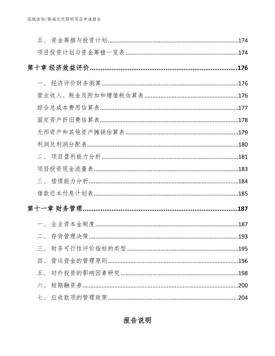 聊城光伏照明项目申请报告_模板_第5页