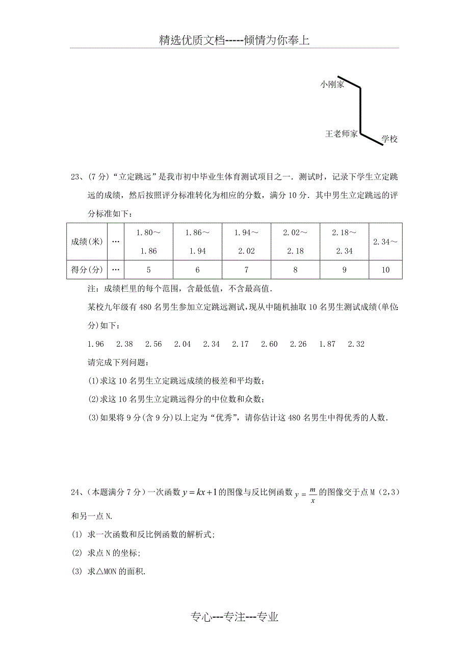 新人教版八年级下数学期末试卷_第5页