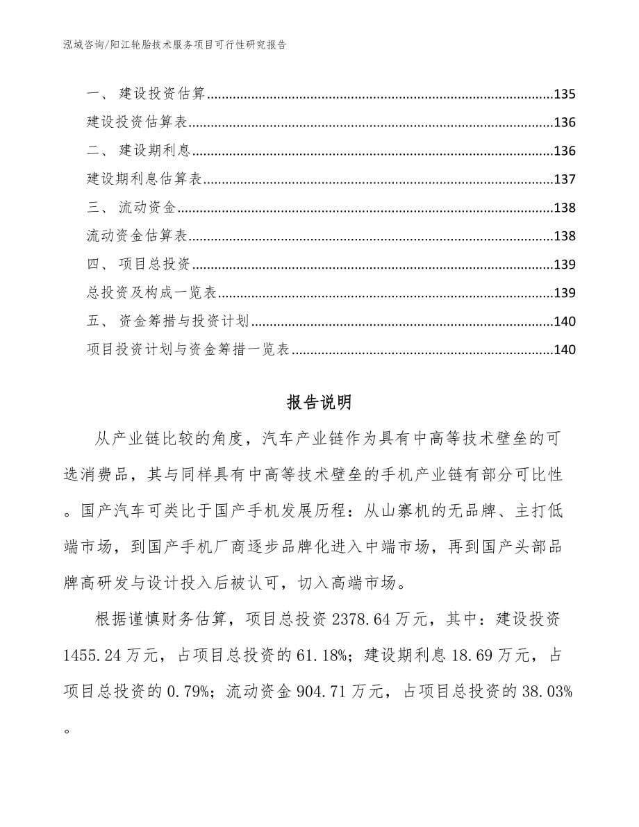 阳江轮胎技术服务项目可行性研究报告_第5页