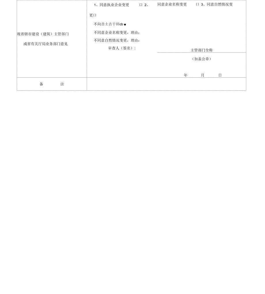 二级注册建造师变更注册申请报告表_第5页