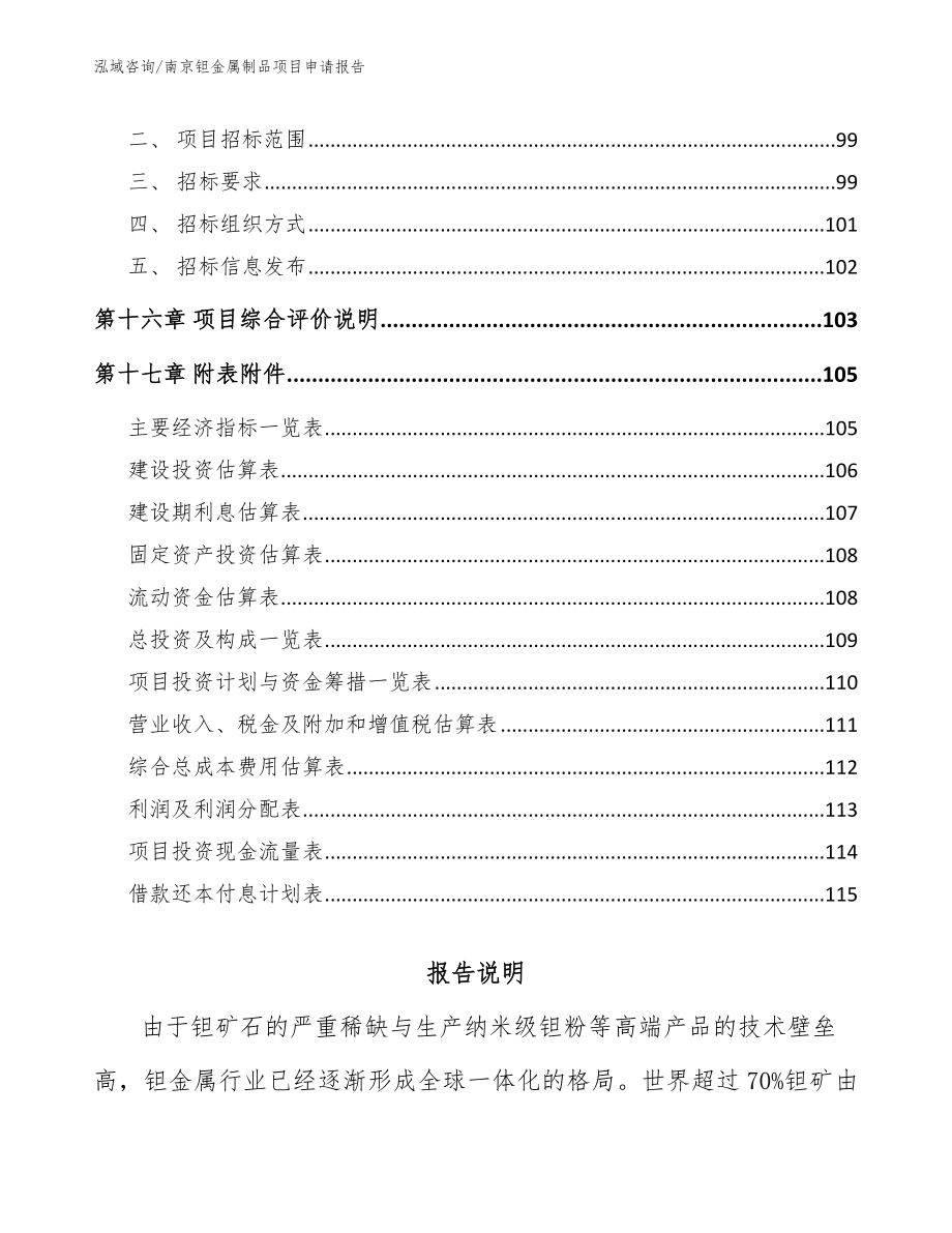 南京钽金属制品项目申请报告【模板范本】_第5页