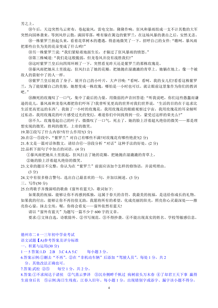 2013年山东德州市中考语文试题.doc_第4页