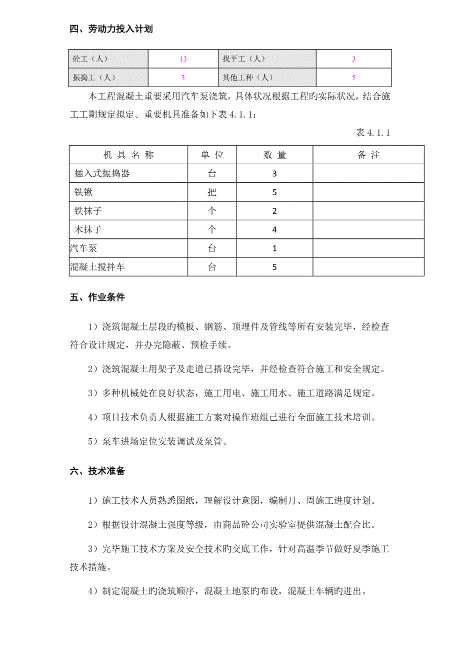 混凝土施工方案.doc_第4页