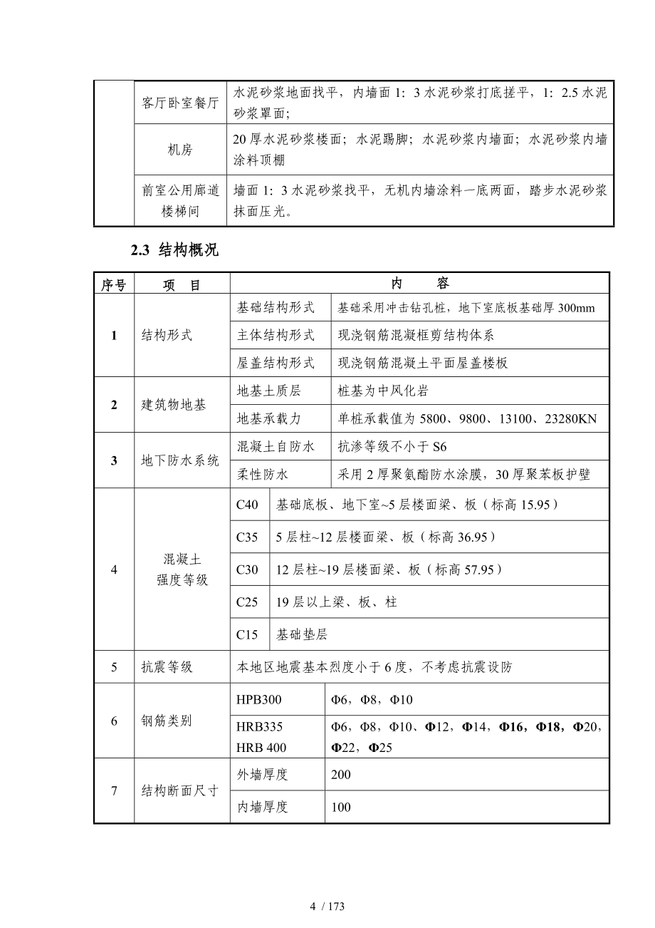 层剪力墙高层住宅施工组织设计筏型基础_第4页