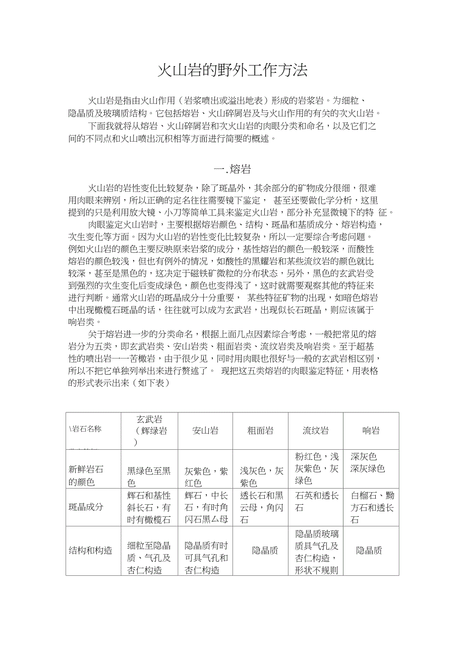 (完整word版)火山岩野外工作方法_第1页