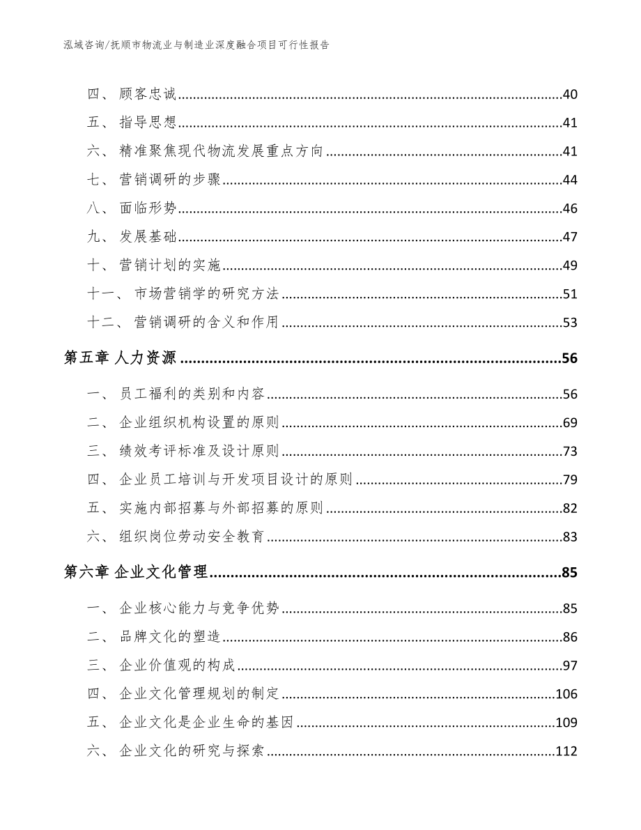 抚顺市物流业与制造业深度融合项目可行性报告（模板范文）_第2页