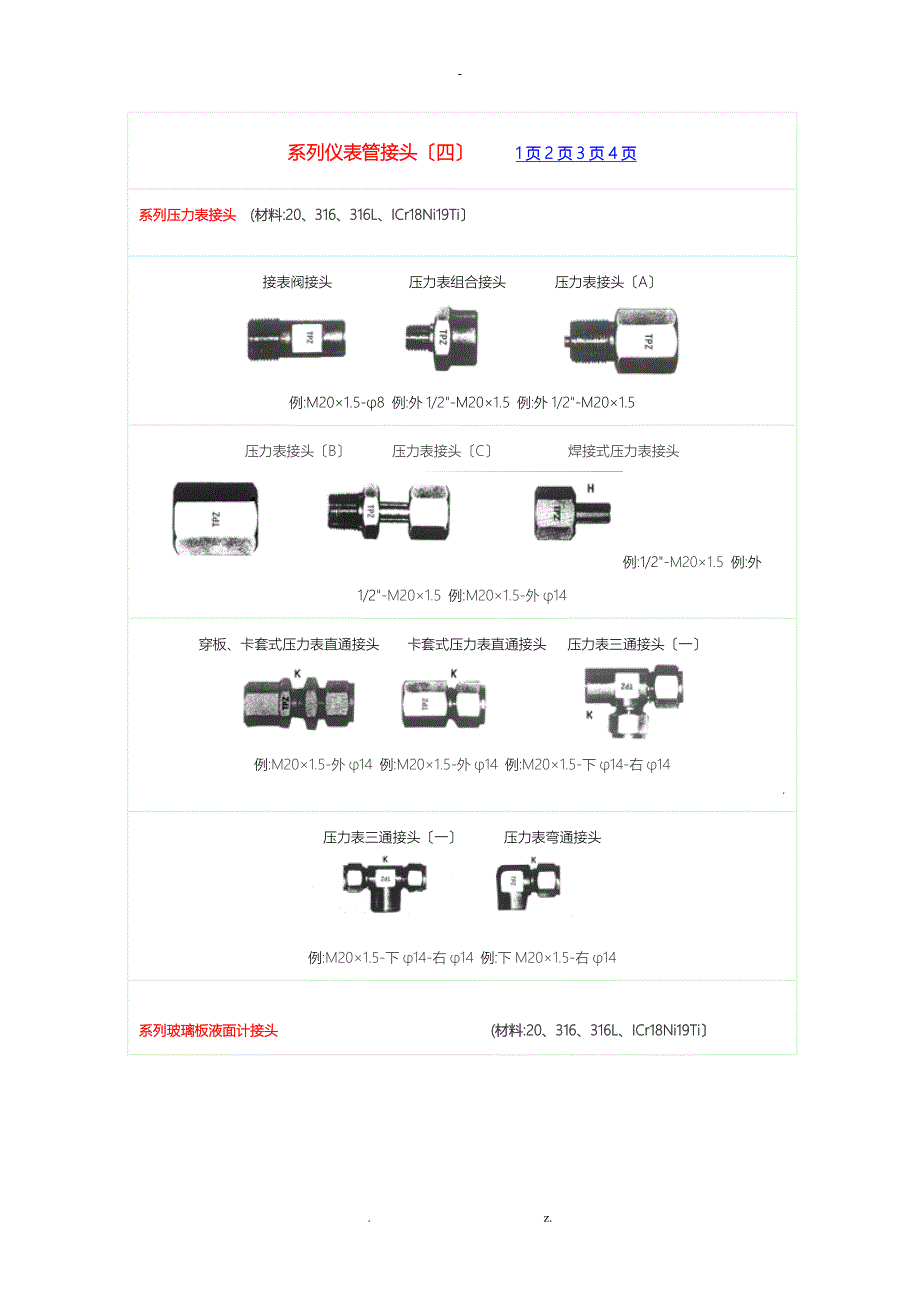 各种仪表接头图片_第1页