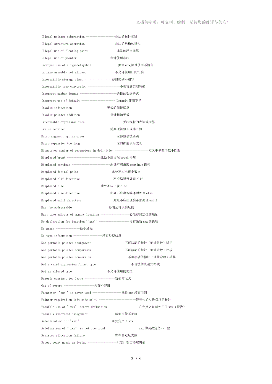 C语言运行错误解释_第2页