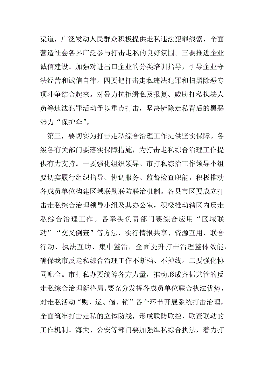 2023年年在全市打击走私综合治理工作会议上讲话（全文完整）_第3页