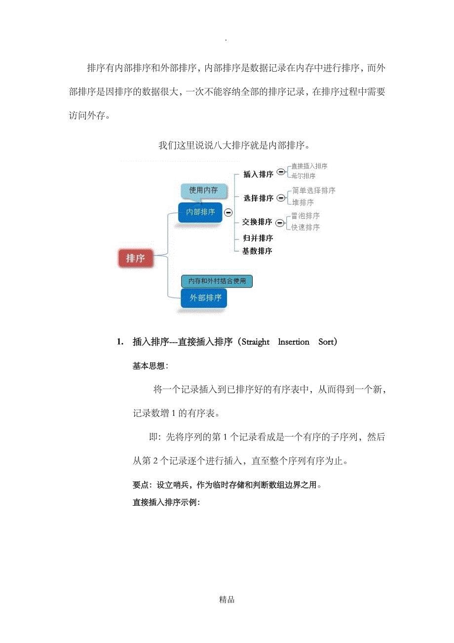 排序算法实验报告_第5页