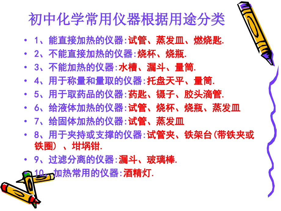 初中化学常用仪器及实验基本操作_第1页