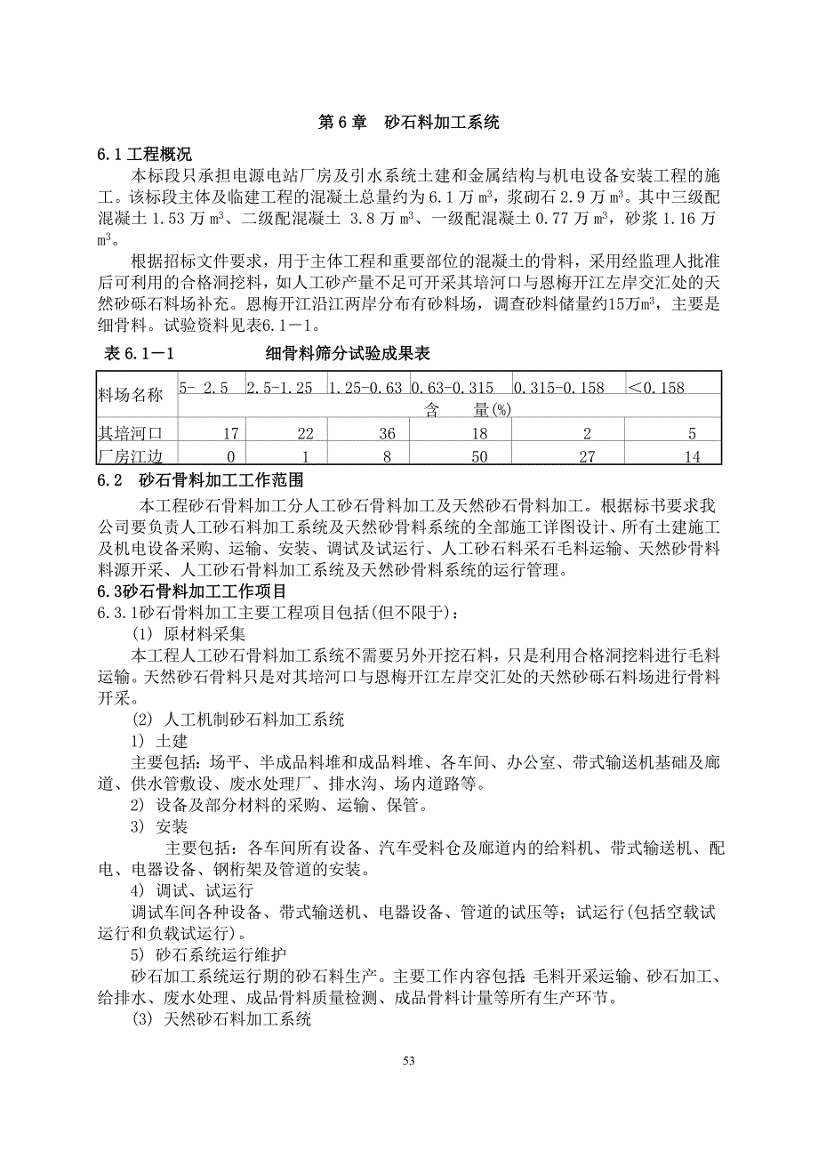 《施工组织设计》第6章人工砂石料加工系统（定）_第1页