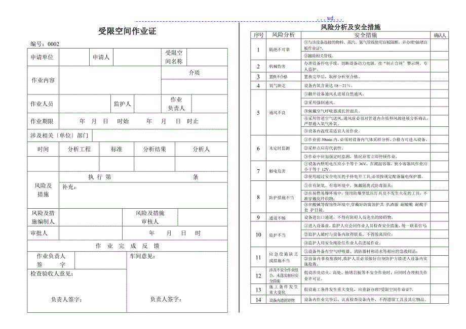 受限空间作业证_第4页