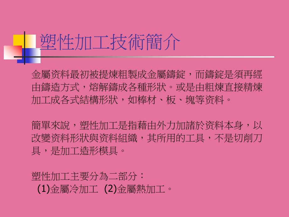 大学制造程序塑性加工ppt课件_第2页