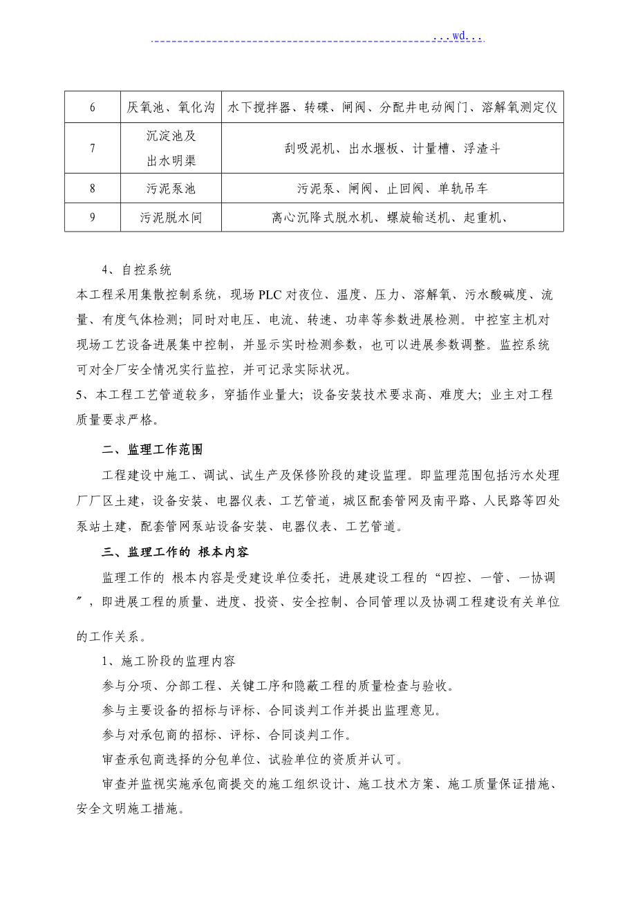 污水处理厂监理规划细则_第3页