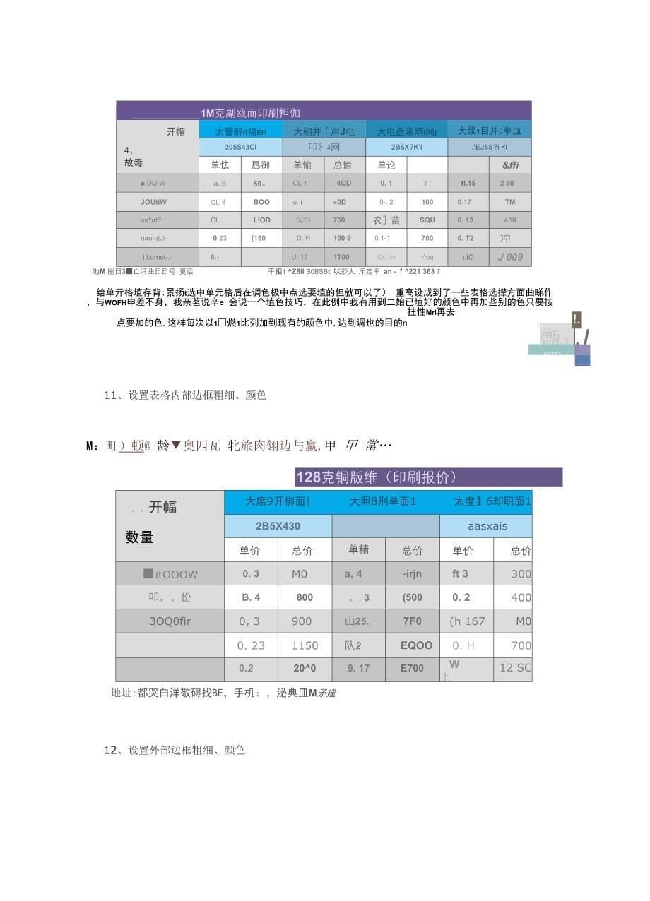 运用CorelDRAW X4版本的表格功能制作美观大方的表格_第5页