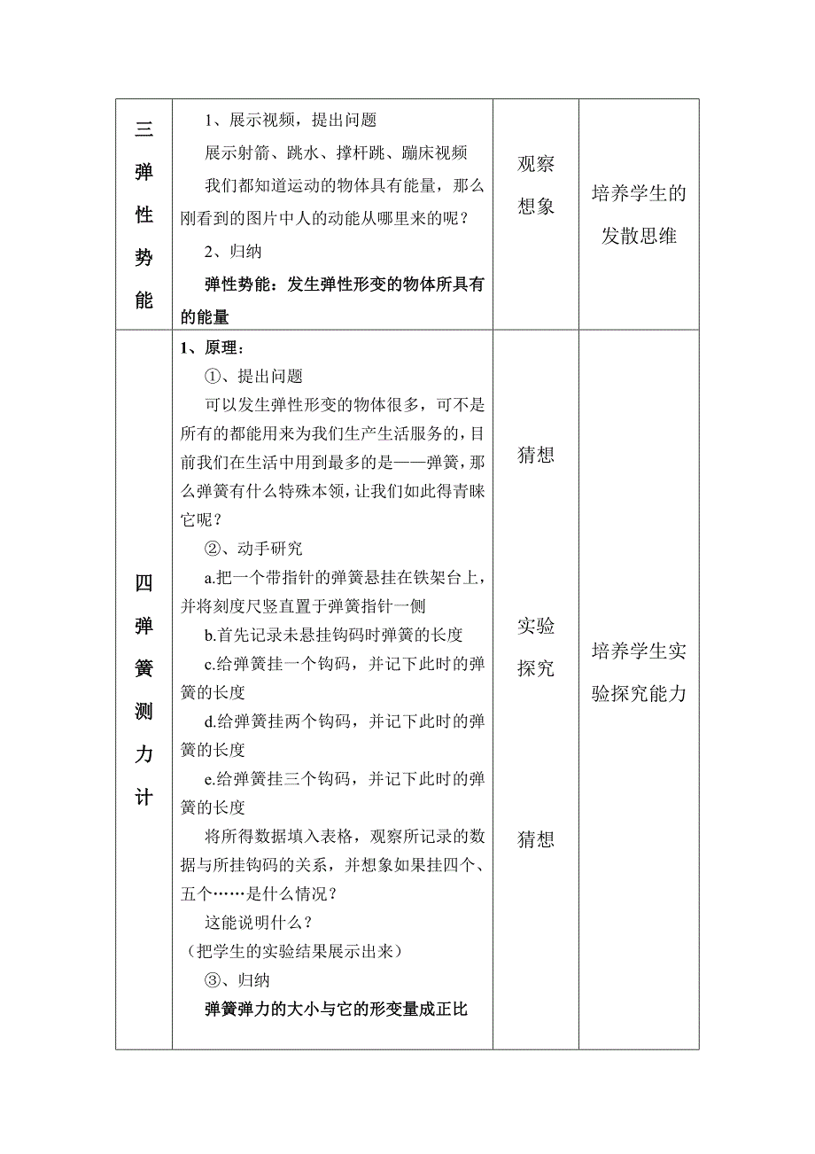 教育专题：《弹力弹簧测力计》教学设计_第3页