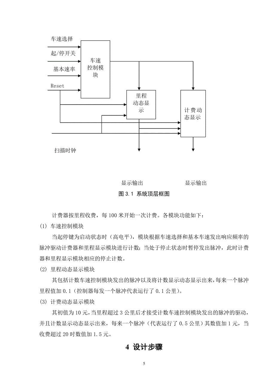 基于VHDL语言的出租车计费器设计_第5页